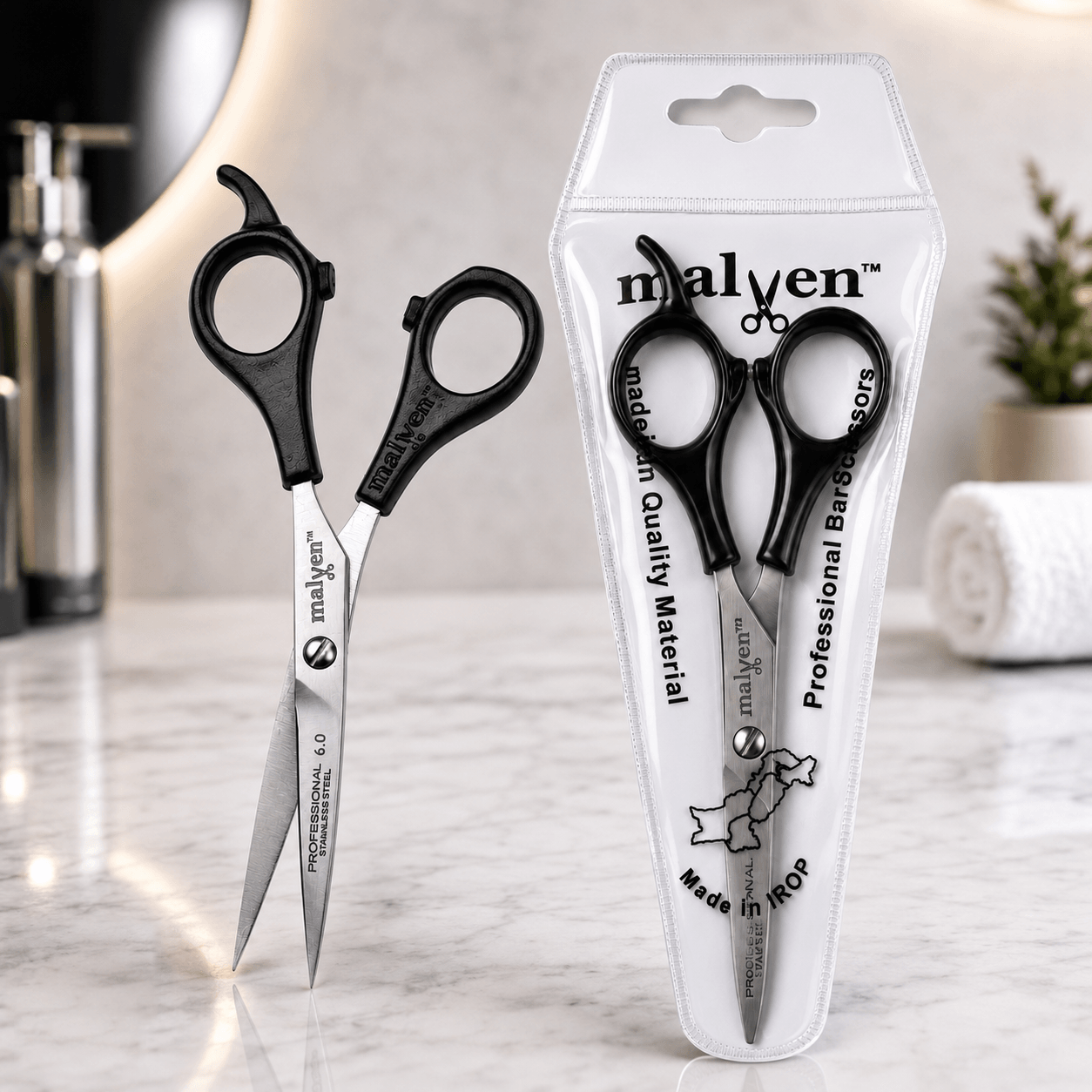 Malven Professional Hair Scissors F001 – 6″ (Retail Pack)