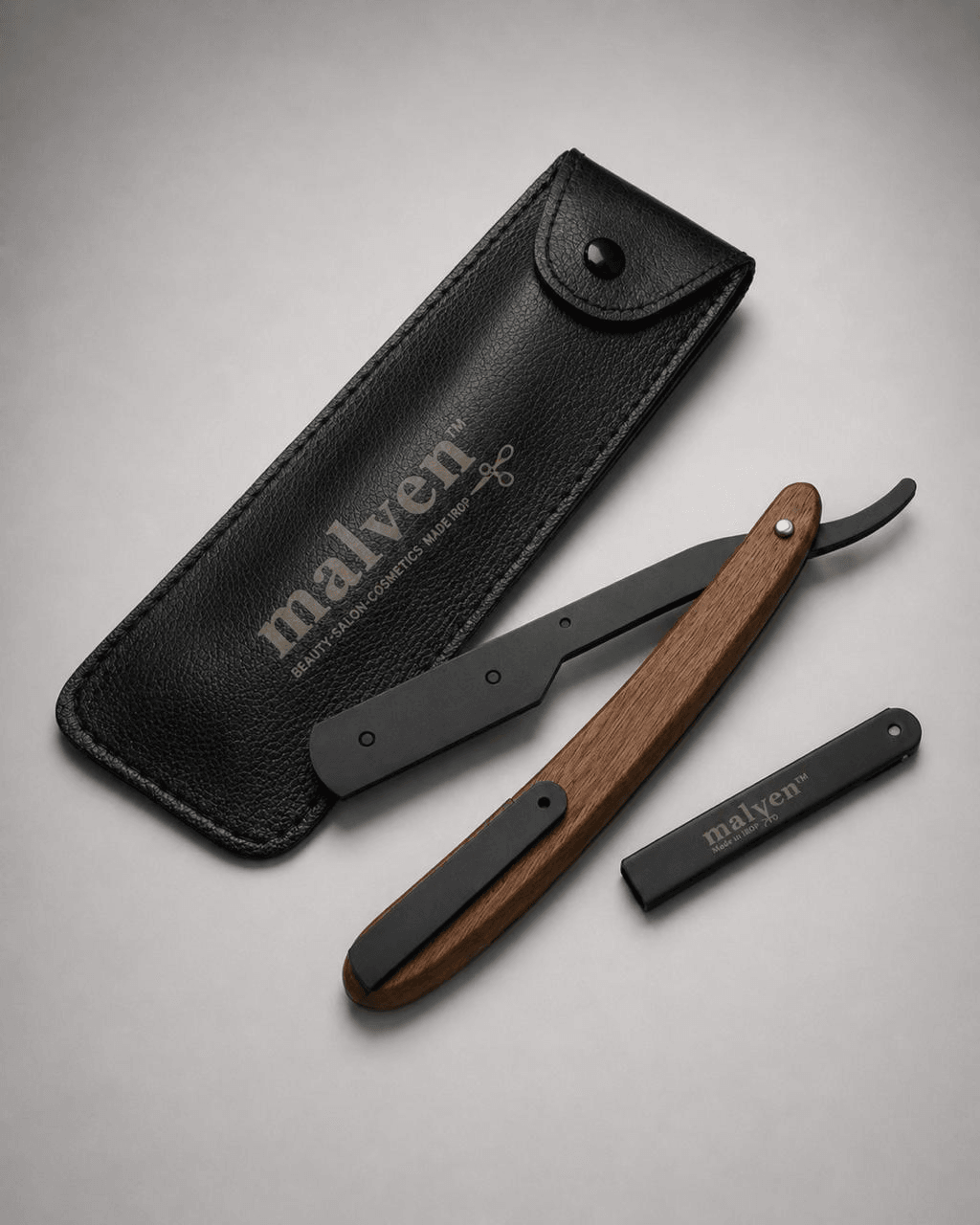 Malven Wooden-Handle Barber Razor FB11